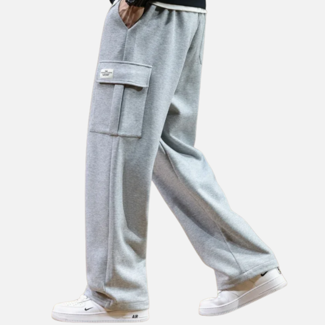 Pantalones cargo anchos para hombre | Pantalones cargo holgados de corte relajado