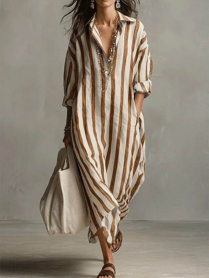 Amaris Linen Long Shirt Dress 6
