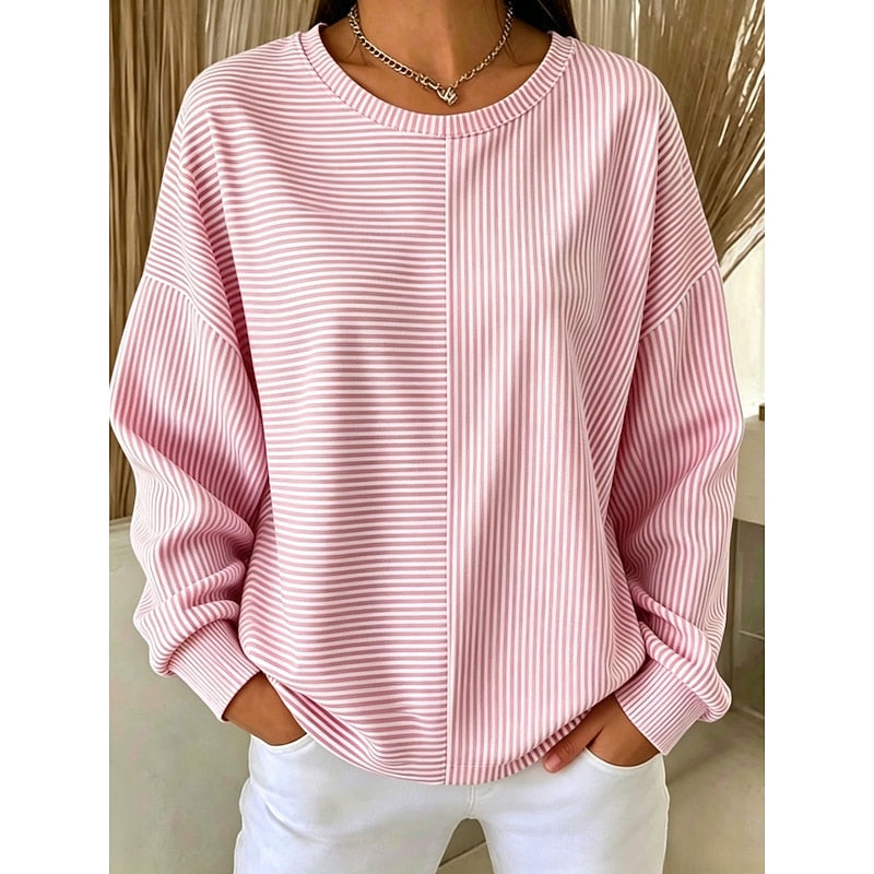Corinna | Relaxed Striped Sweatshirt 3