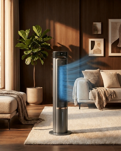 104cm Portable Tower Fan – Remote Control, Cooling Function & Ultra-Quiet 1