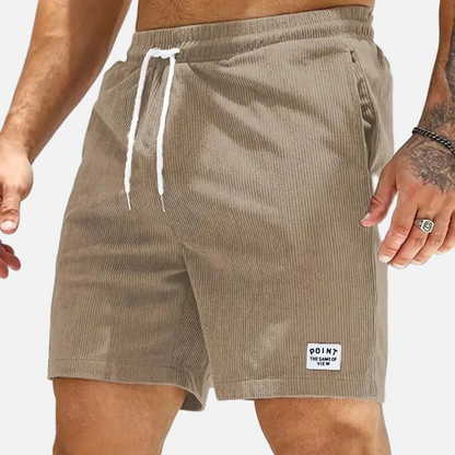 Pantalones Cortos de Pana Casuales para Hombre