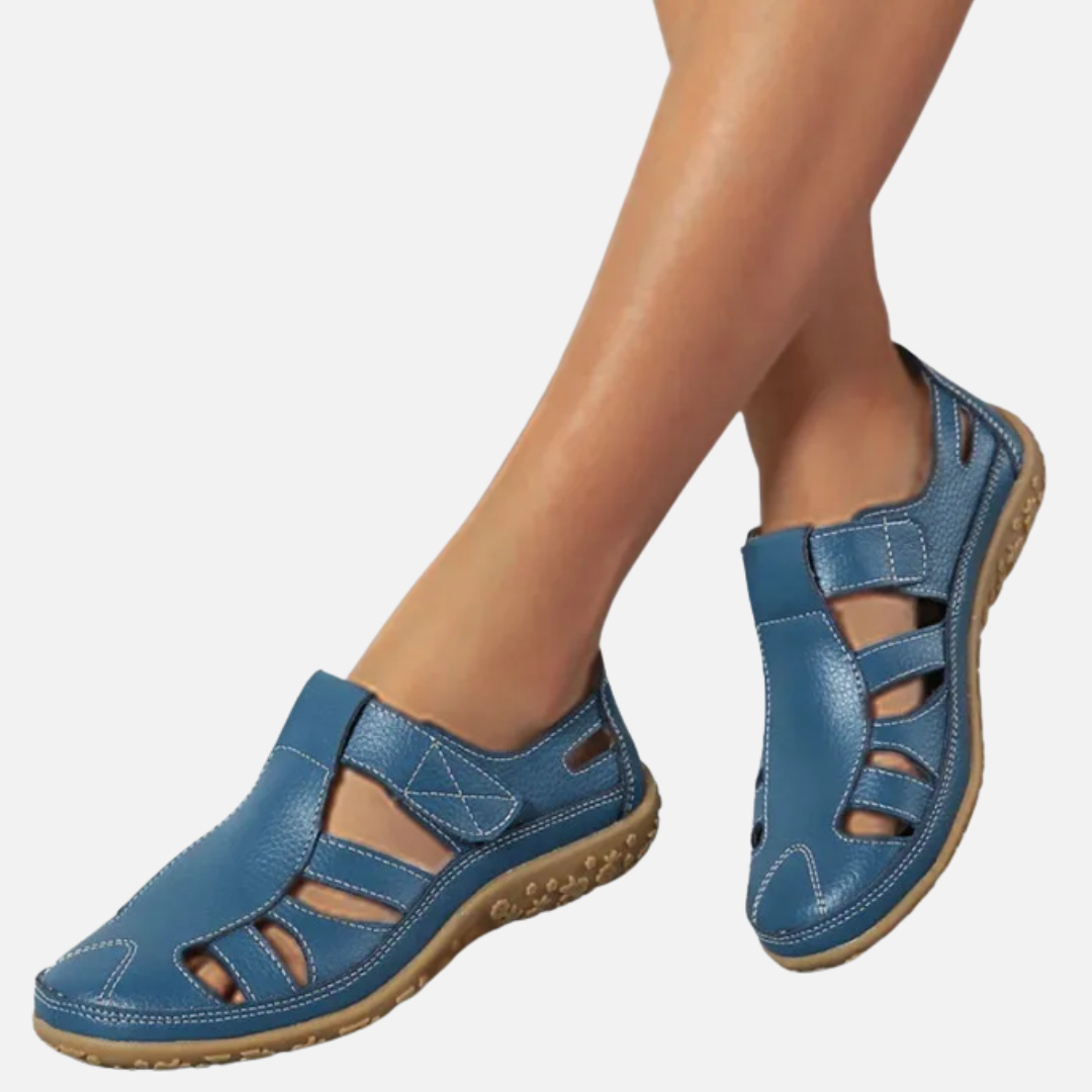 Women's Orthopedic Closed Toe Sandals | Velcro Arch Support