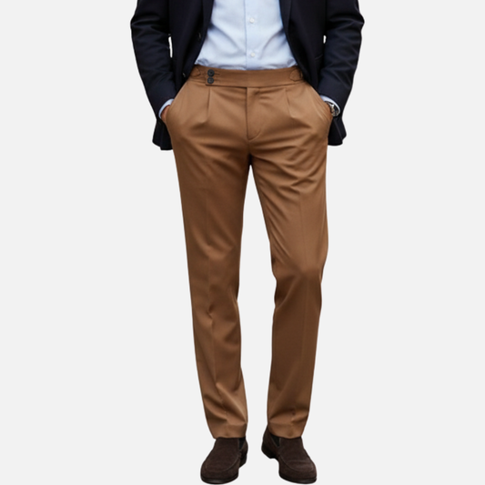 Men’s Slim Fit Dress Pants - Classic Tailored Formal Trousers