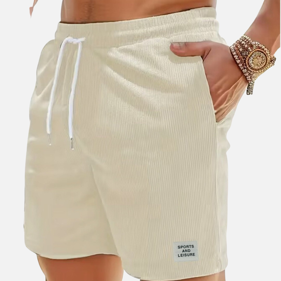 Pantalones Cortos de Pana Casuales para Hombre