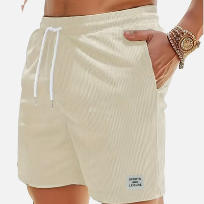 Pantalones Cortos de Pana Casuales para Hombre