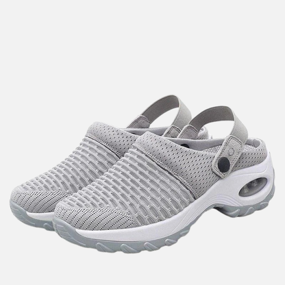 Zuecos ortopédicos de malla para mujer | Zapatos sin cordones transpirables cómodos para caminar
