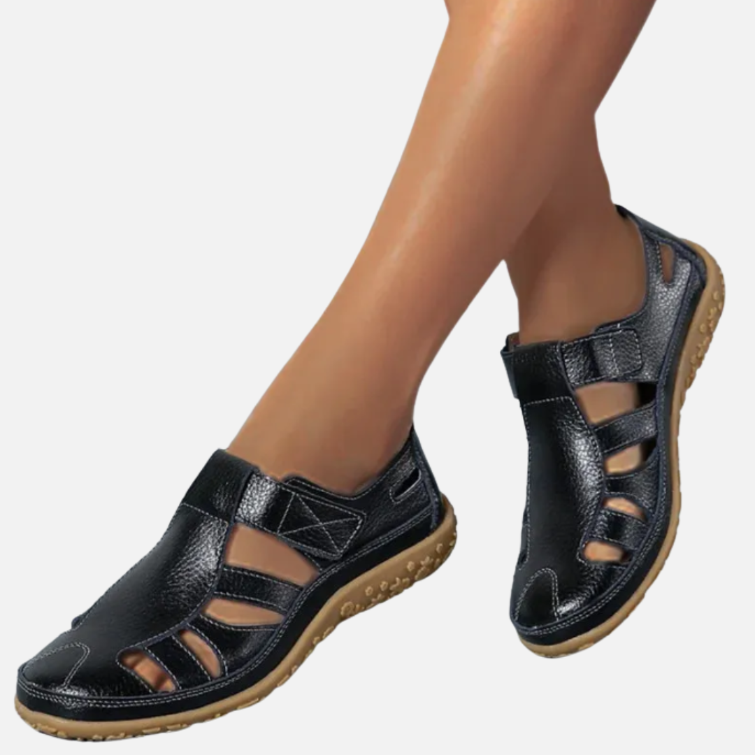 Women's Orthopedic Closed Toe Sandals | Velcro Arch Support