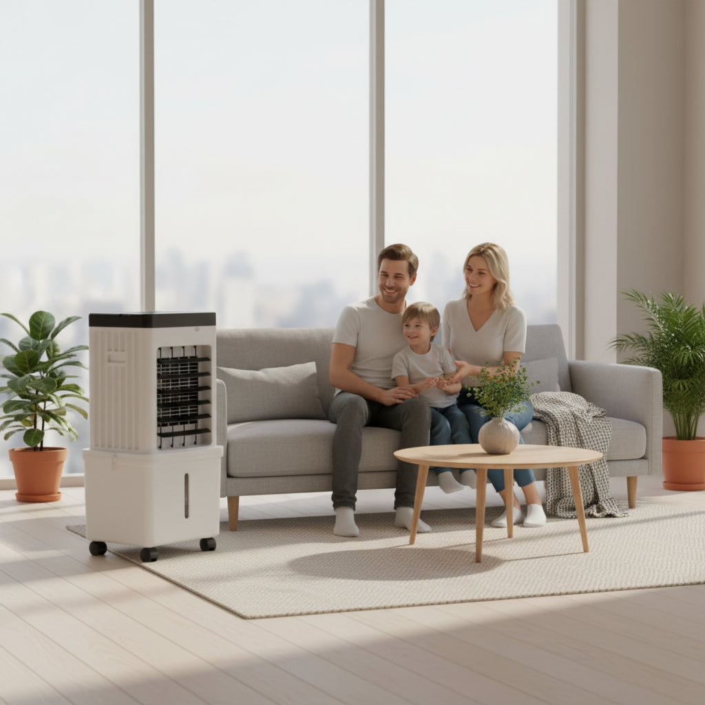 3-in-1 Portable Air Conditioner – Cools, Humidifies & Purifies the Air, Hose-Free 1