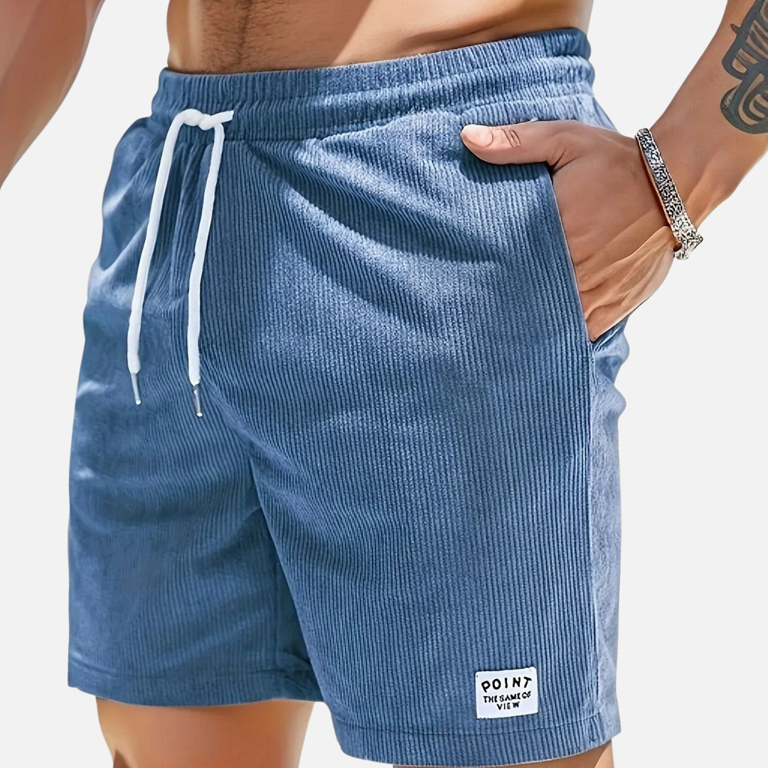 Pantalones Cortos de Pana Casuales para Hombre