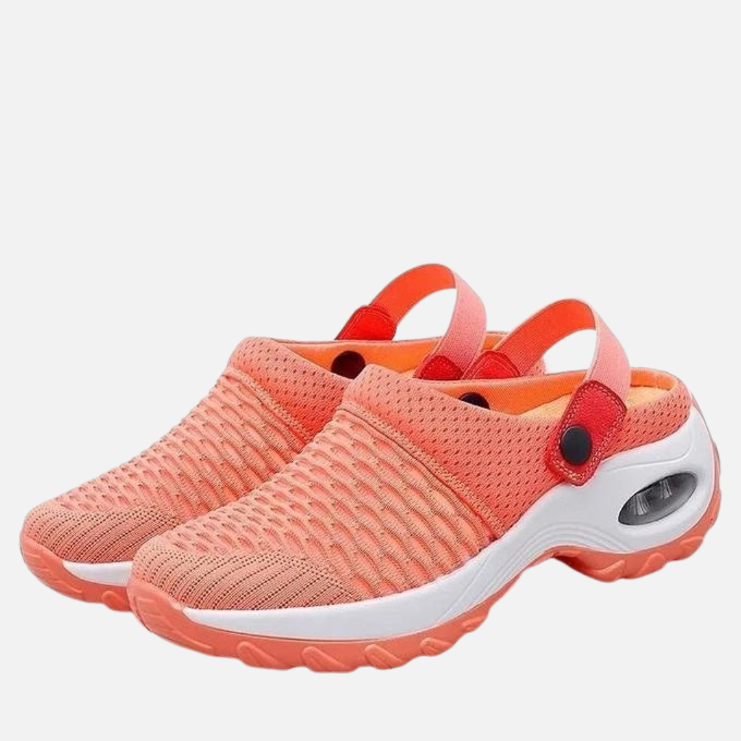 Zuecos ortopédicos de malla para mujer | Zapatos sin cordones transpirables cómodos para caminar