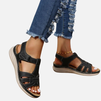 Sandalias ortopédicas abiertas cómodas para mujer