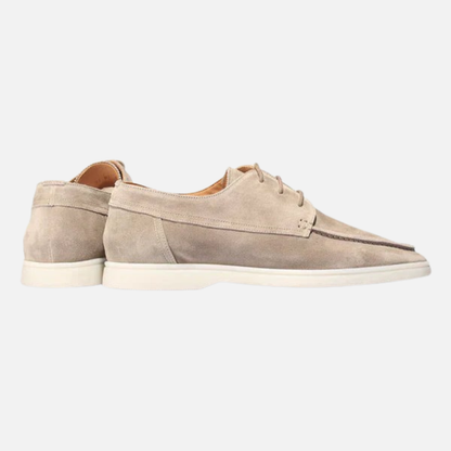 Mocasines Oxford de Ante para Hombre - Zapatos de Vestir Casuales con Cordones