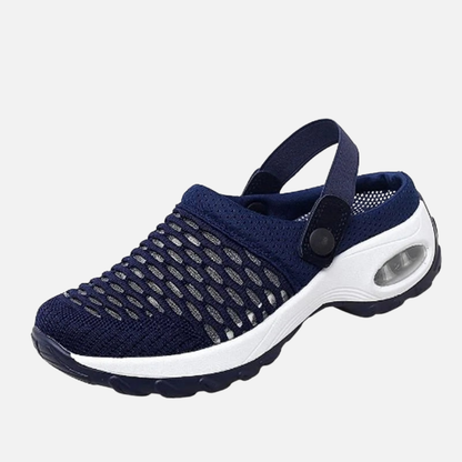 Zuecos ortopédicos de malla para mujer | Zapatos sin cordones transpirables cómodos para caminar
