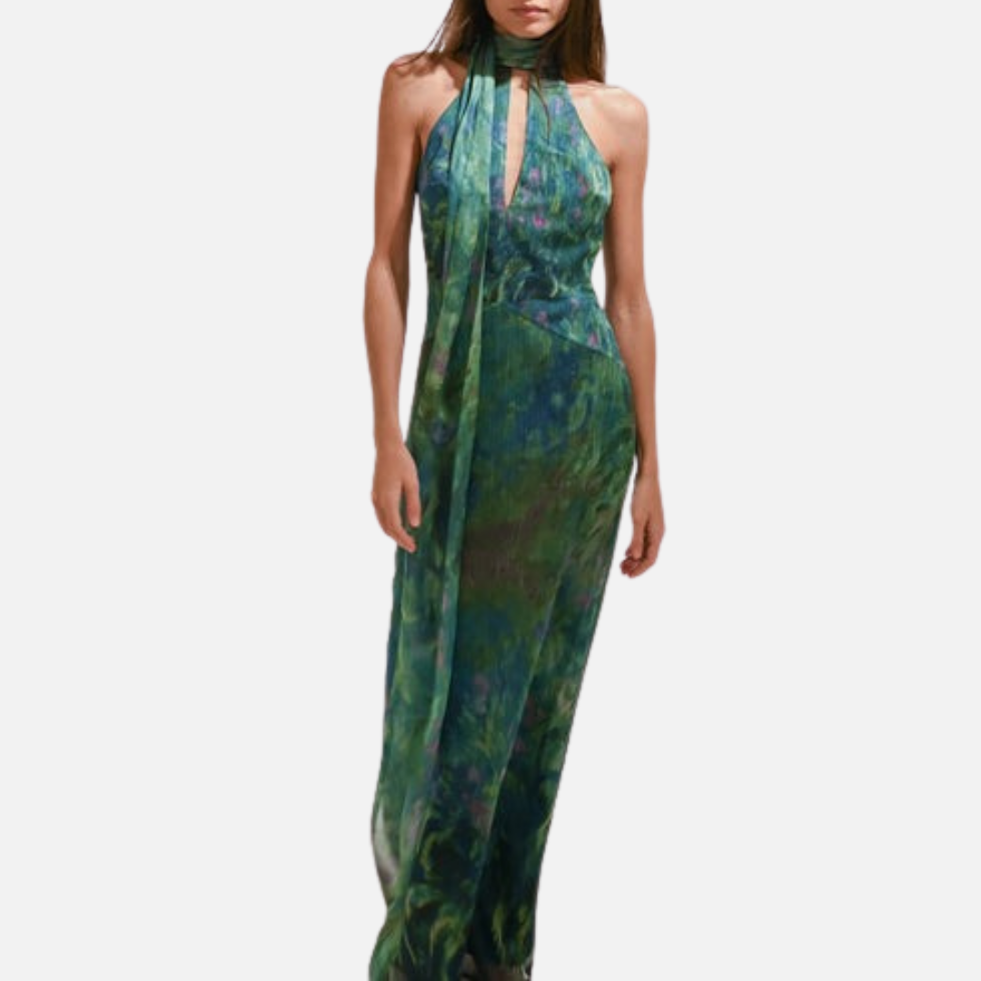 Vestido maxi fluido elegante para mujer