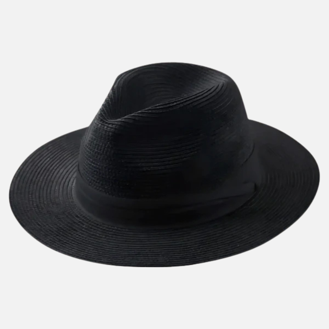 Sombrero Clásico Panamá para Hombre - Fedora de Paja Tejida a Mano para Verano