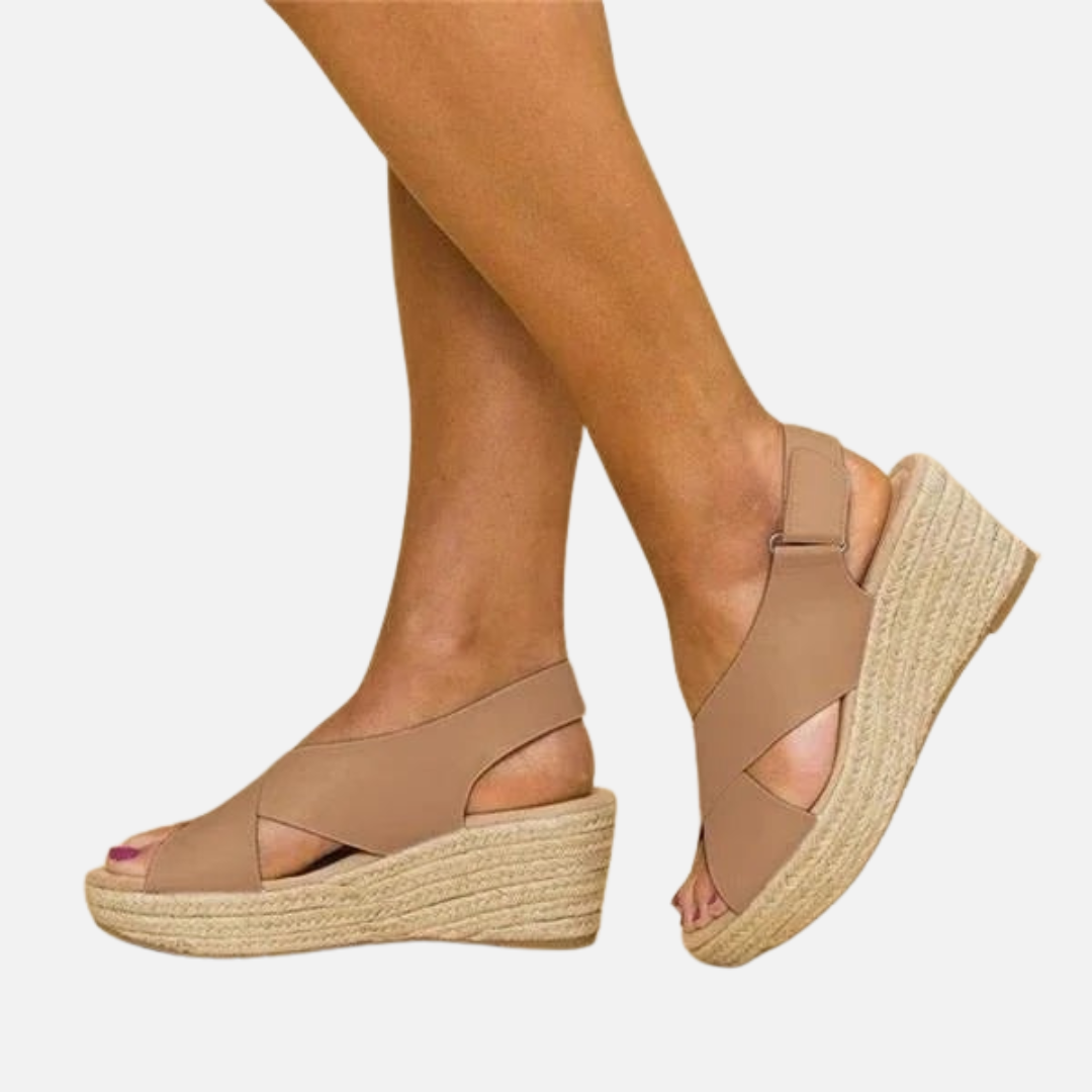 Sandalias Elevadas Abiertas para Mujer