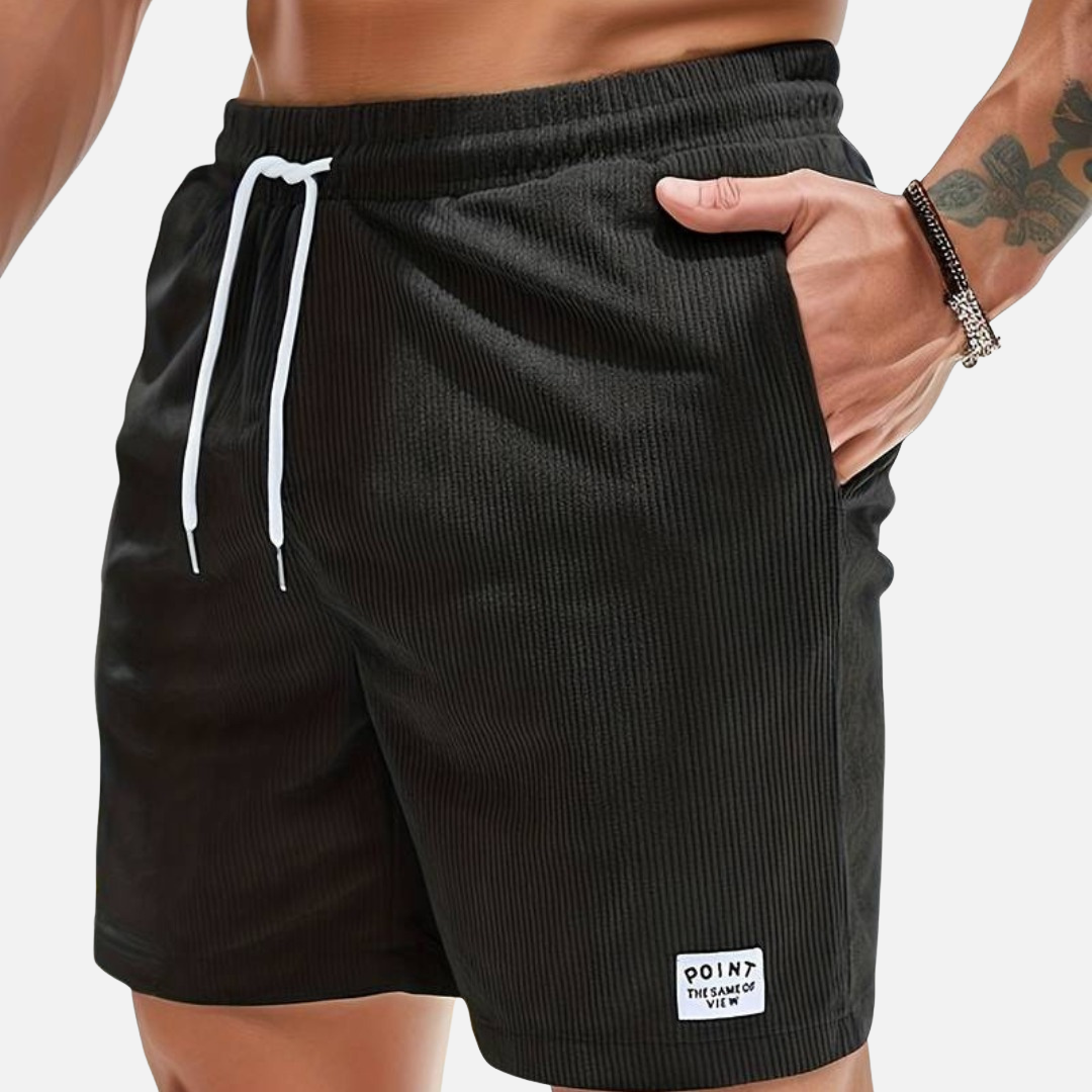 Pantalones Cortos de Pana Casuales para Hombre
