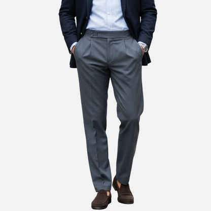 Pantalones de vestir entallados para hombre - Pantalones formales clásicos a medida