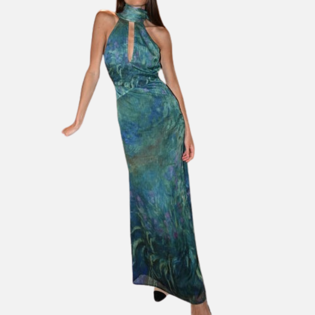 Vestido maxi fluido elegante para mujer