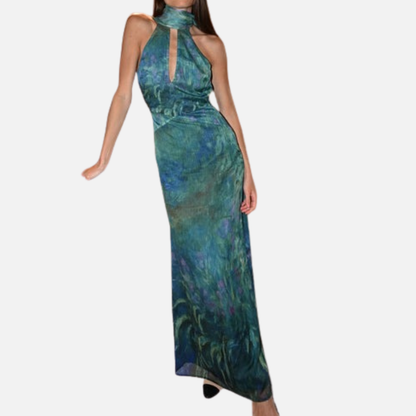 Vestido maxi fluido elegante para mujer