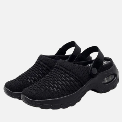 Zuecos ortopédicos de malla para mujer | Zapatos sin cordones transpirables cómodos para caminar