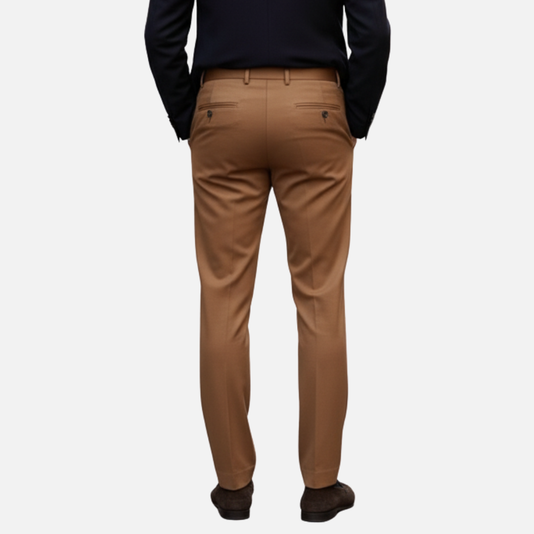 Pantalones de vestir entallados para hombre - Pantalones formales clásicos a medida