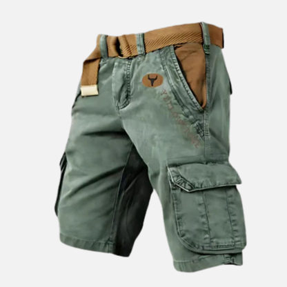 Samuel | Pantalones Cortos Cargo Rústicos de Exterior para Hombre con Cinturón