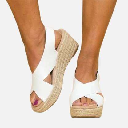 Sandalias Elevadas Abiertas para Mujer