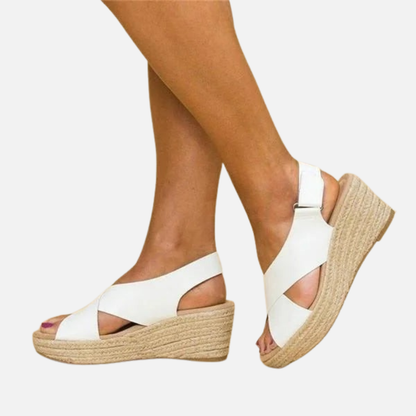 Sandalias Elevadas Abiertas para Mujer