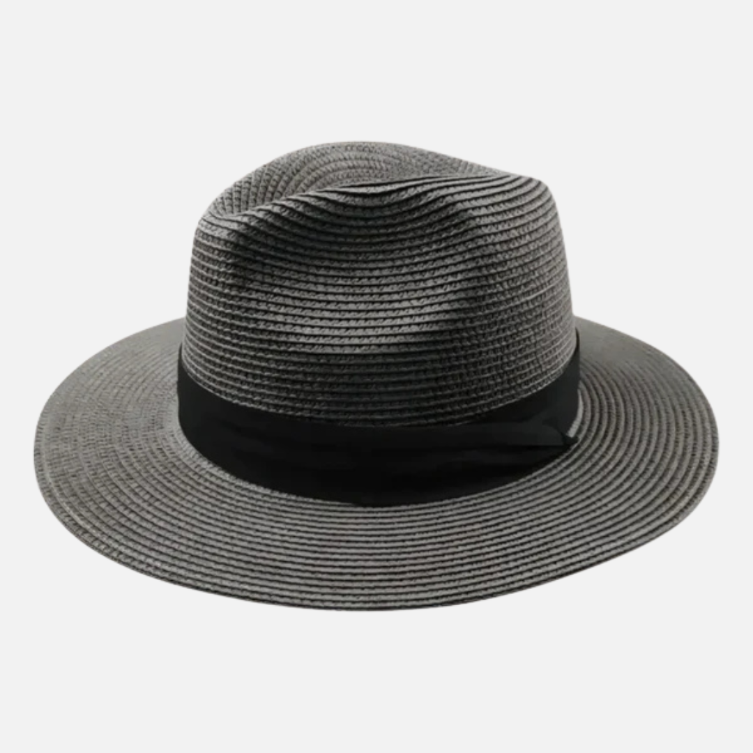 Sombrero Clásico Panamá para Hombre - Fedora de Paja Tejida a Mano para Verano