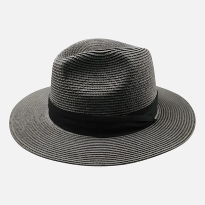 Sombrero Clásico Panamá para Hombre - Fedora de Paja Tejida a Mano para Verano