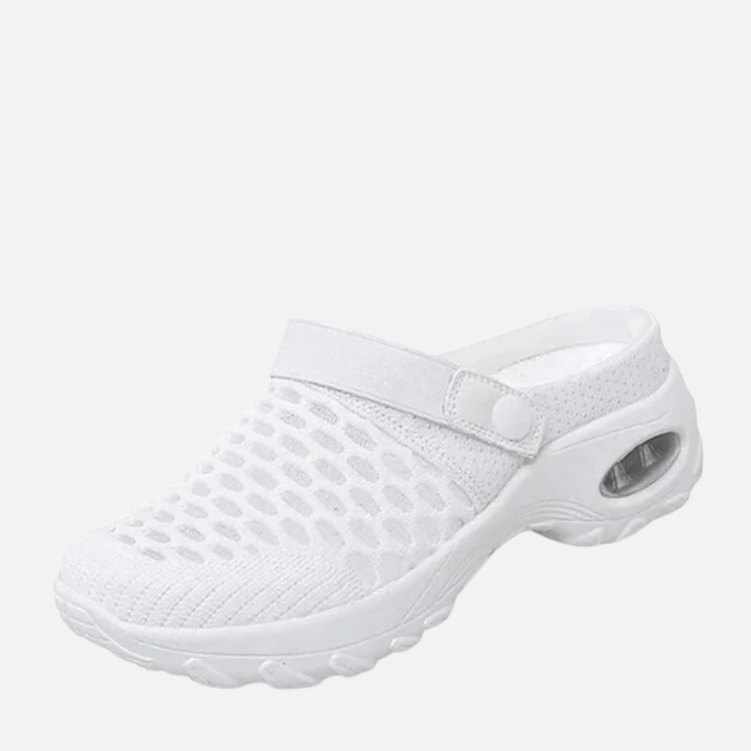 Zuecos ortopédicos de malla para mujer | Zapatos sin cordones transpirables cómodos para caminar