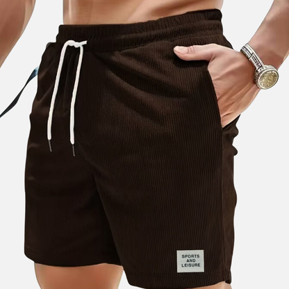Pantalones Cortos de Pana Casuales para Hombre