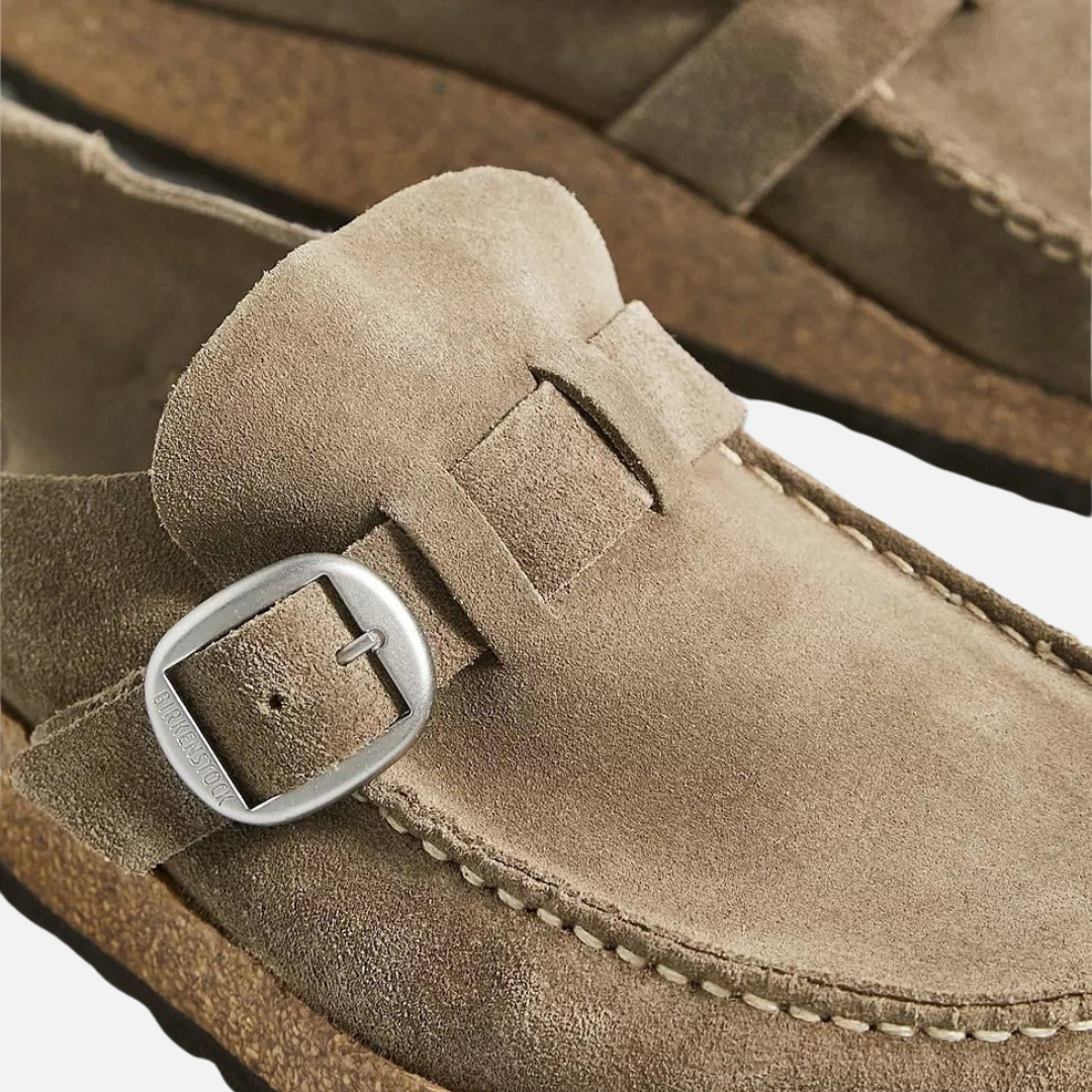 Zuecos de ante sin cordones cómodos para mujer