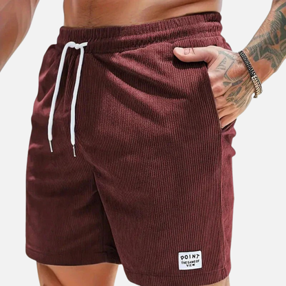 Pantalones Cortos de Pana Casuales para Hombre