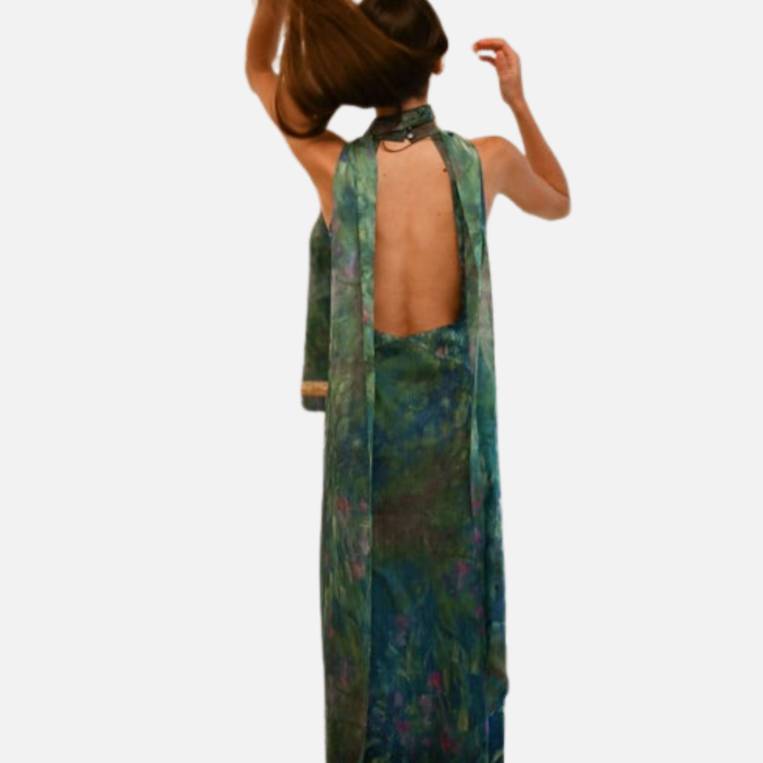 Vestido maxi fluido elegante para mujer
