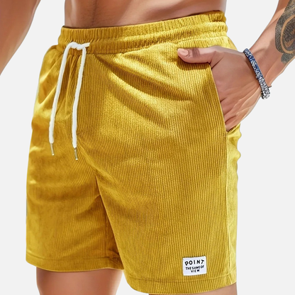 Pantalones Cortos de Pana Casuales para Hombre