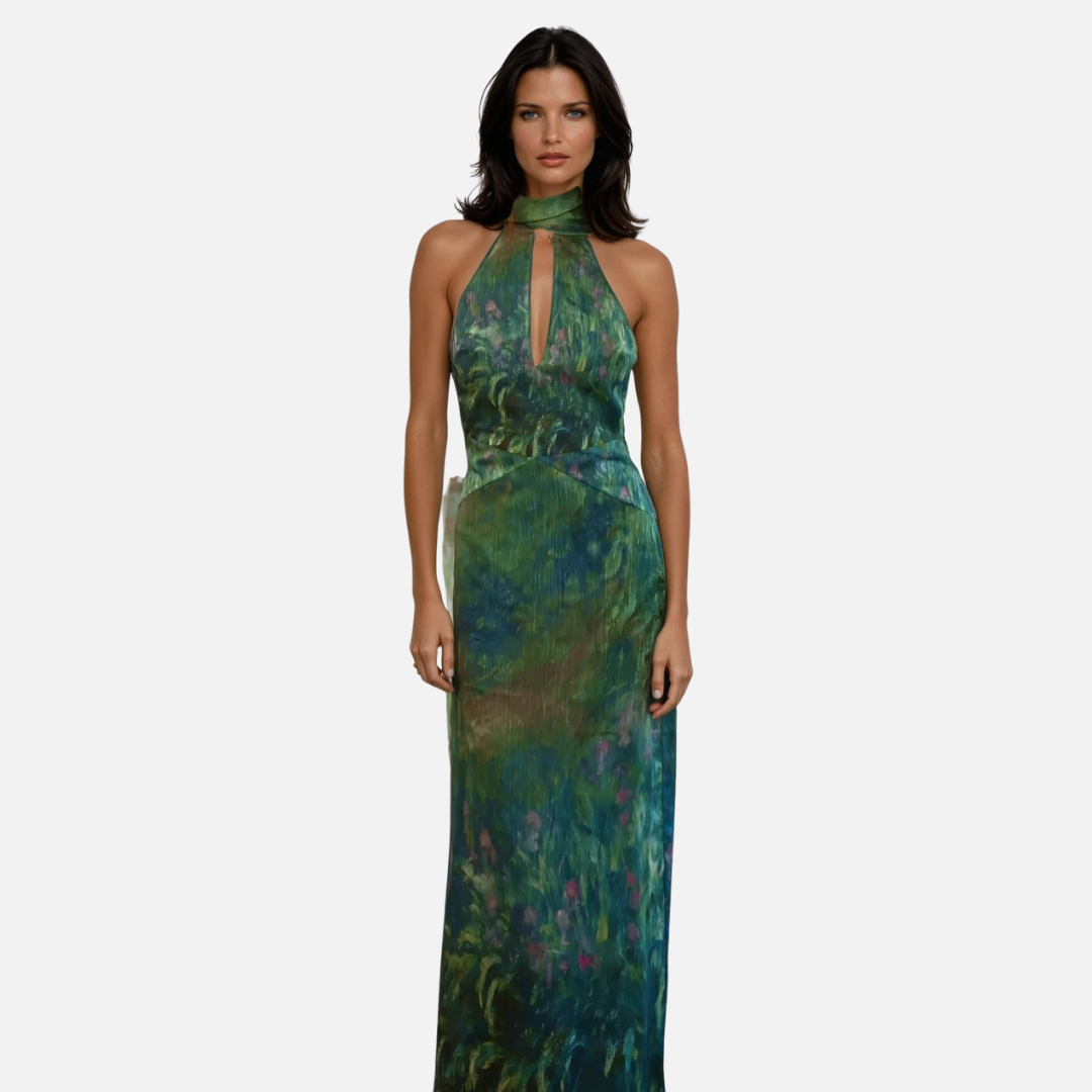 Vestido maxi fluido elegante para mujer