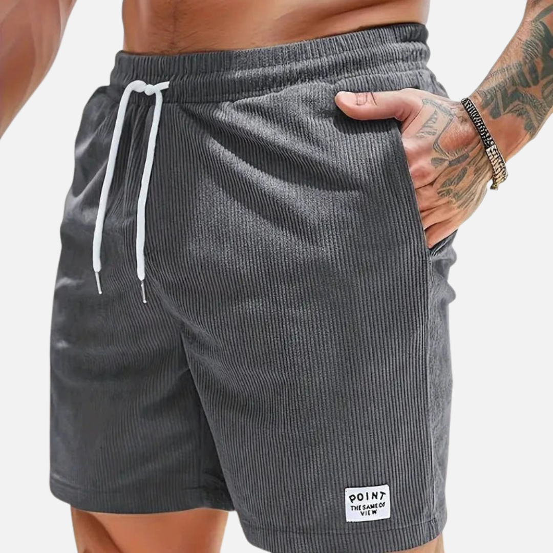 Pantalones Cortos de Pana Casuales para Hombre