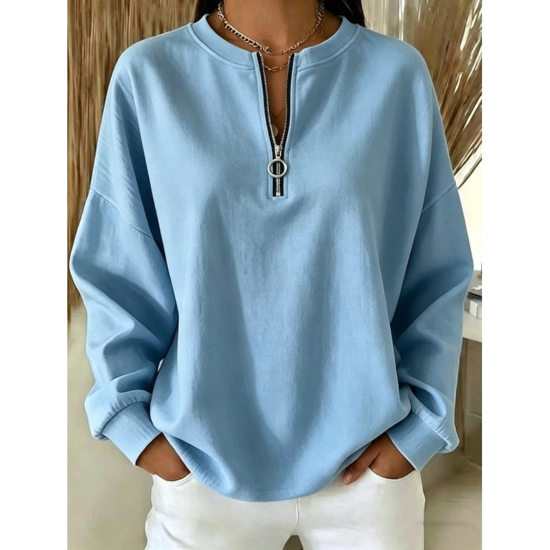 Adeline | Quarter-Zip High-Neck Sweatshirt 1