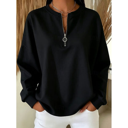 Adeline | Quarter-Zip High-Neck Sweatshirt 2