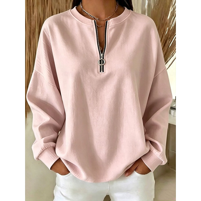 Adeline | Quarter-Zip High-Neck Sweatshirt 3