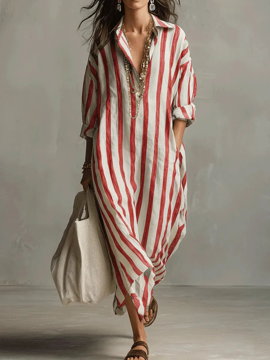 Amaris Linen Long Shirt Dress 5