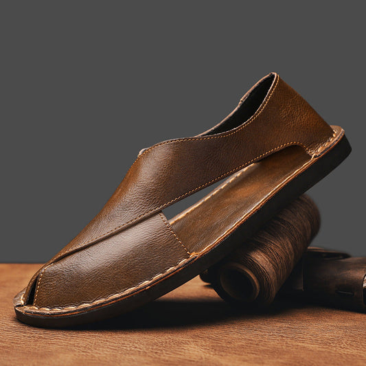 Andros Leather Slip On Sandal 0