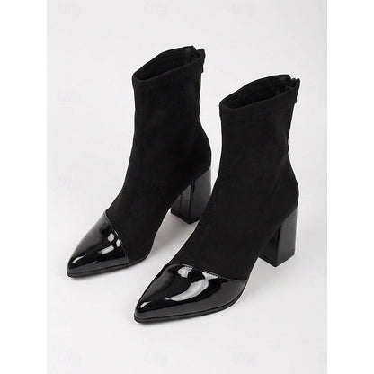 Beatrix | Cap-Toe Chunky Heel Ankle Boots 0