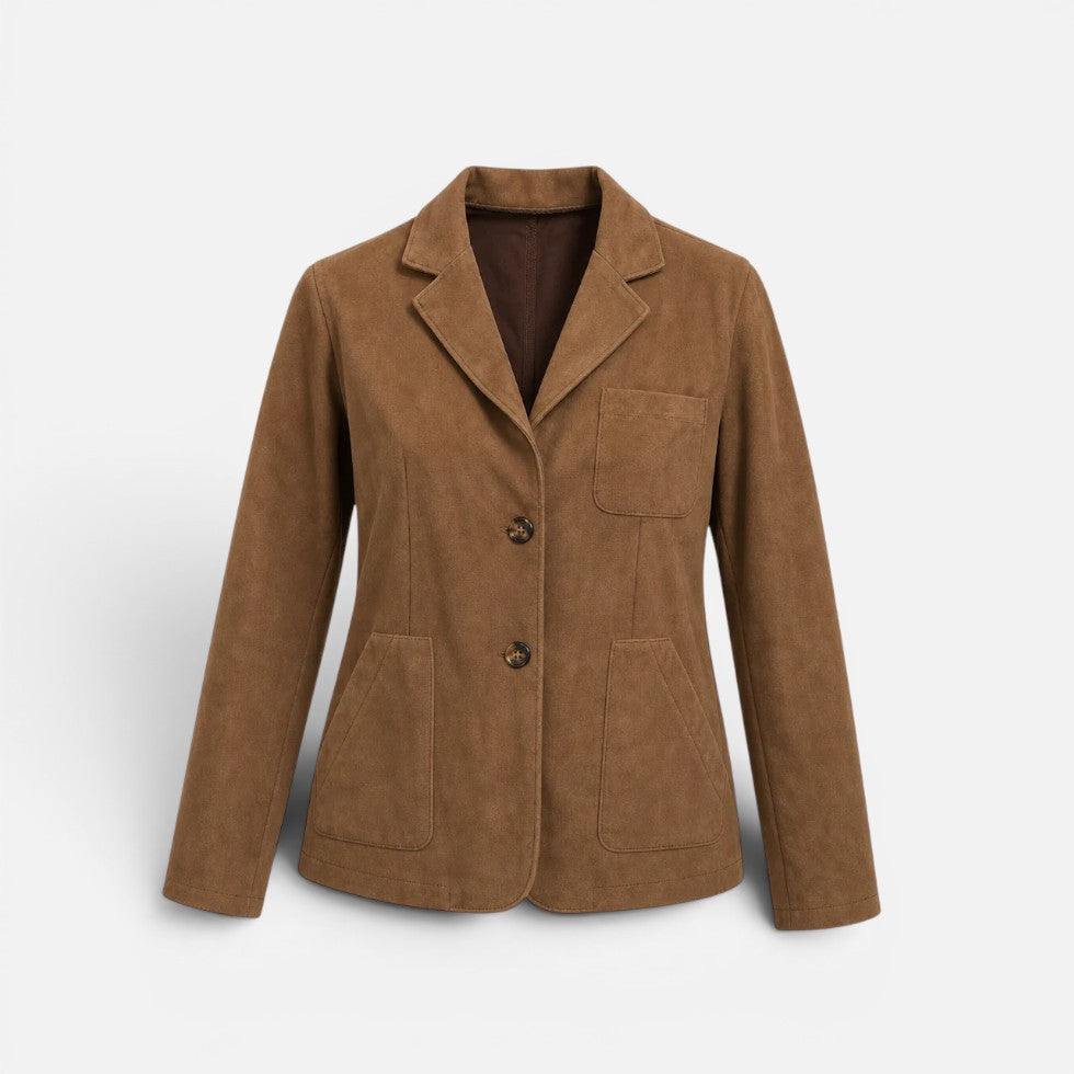 Blazer, long sleeves, lapel collar, button placket, pockets 1