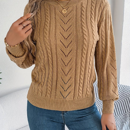 Blythe | Cable-Knit Textured Sweater 0