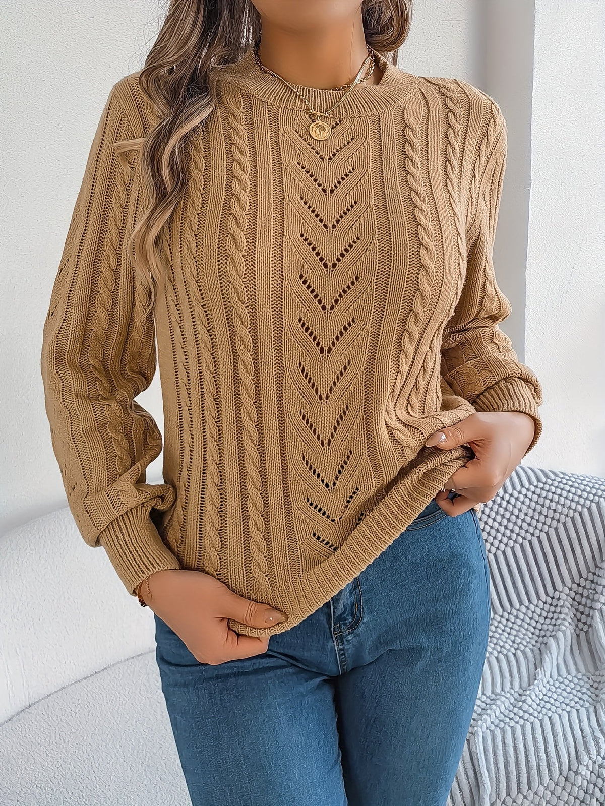 Blythe | Cable-Knit Textured Sweater 3