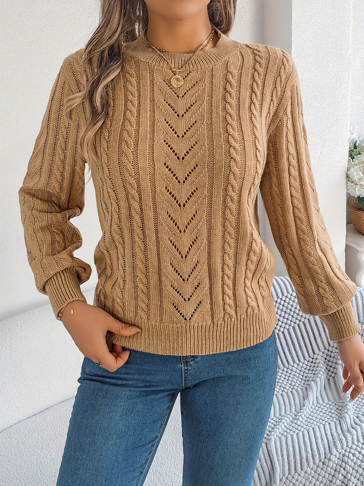 Blythe | Cable-Knit Textured Sweater 6