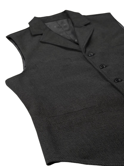 Byron | Refined Herringbone Waistcoat 6